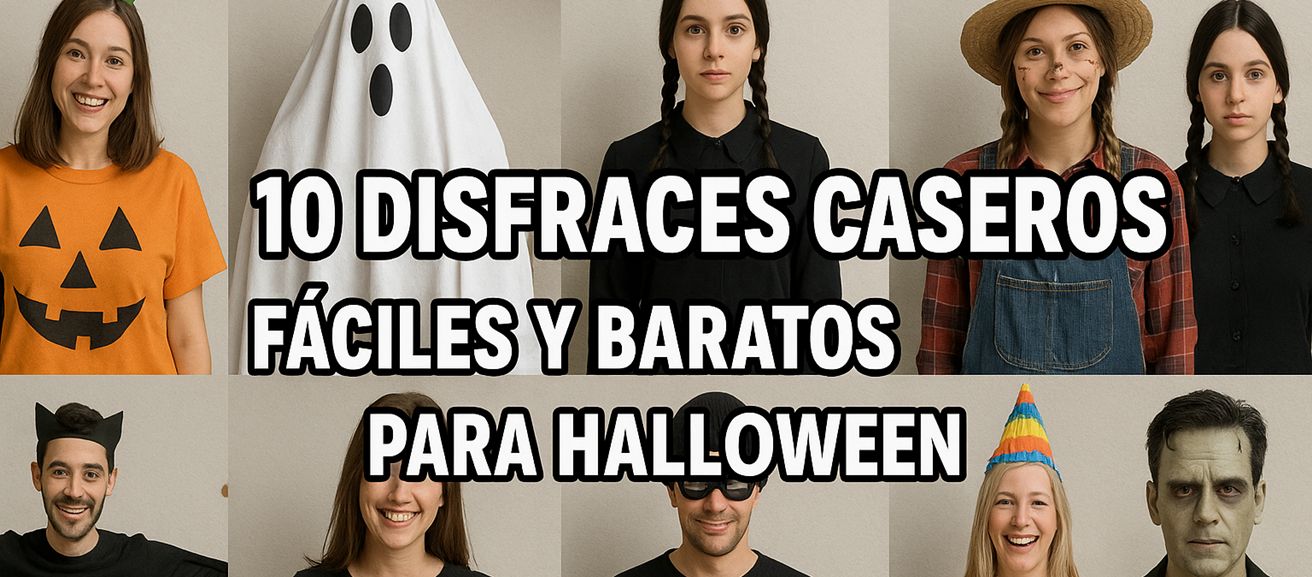 🎃 10 Disfraces Caseros Fáciles y Baratos para Halloween 2025