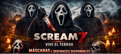 Estreno Scream 7: Compra máscaras y disfraces de Ghost Face para vivir el terror más esperado