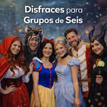 Disfraces para Grupos de Seis Pack Ahorro