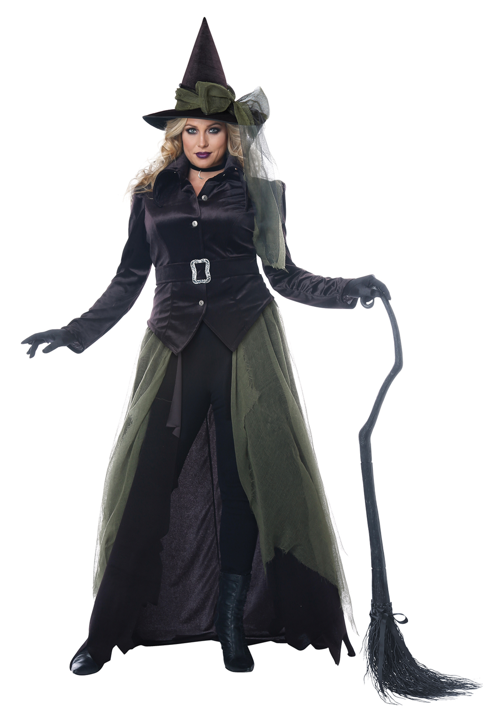 Disfraz de bruja gótica para mujer talla grande > Disfraces por