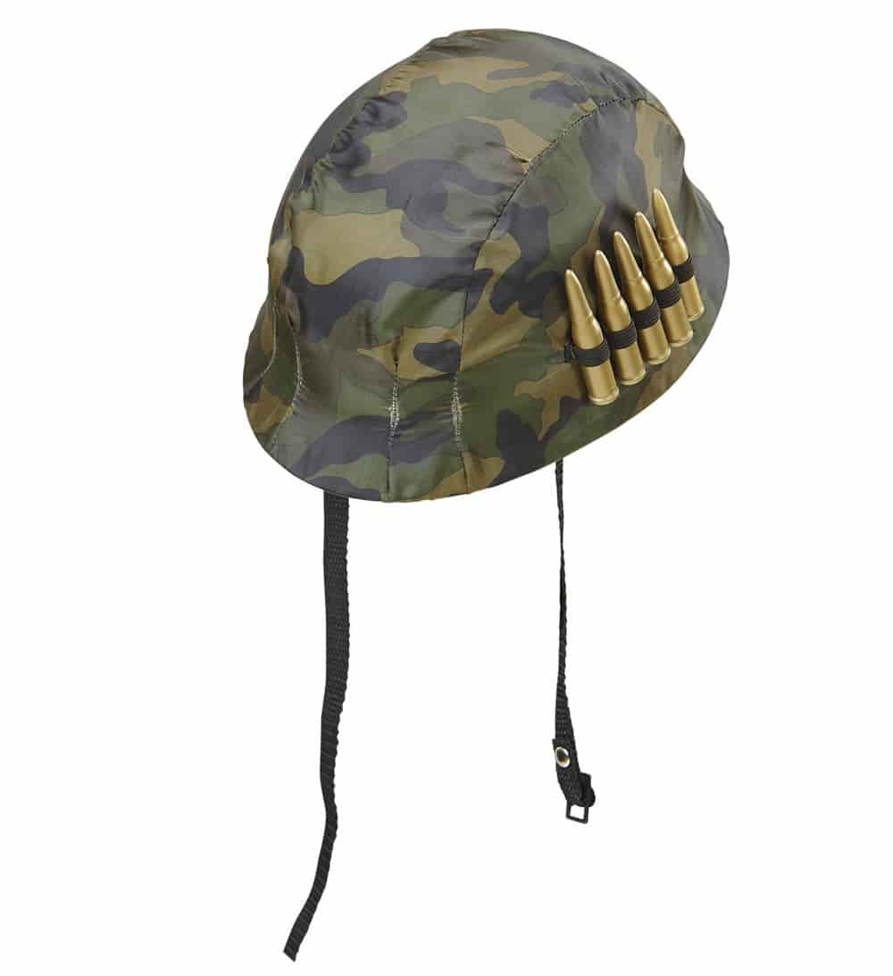 Complemento disfraz casco militar de soldado ajustable Talla Única
