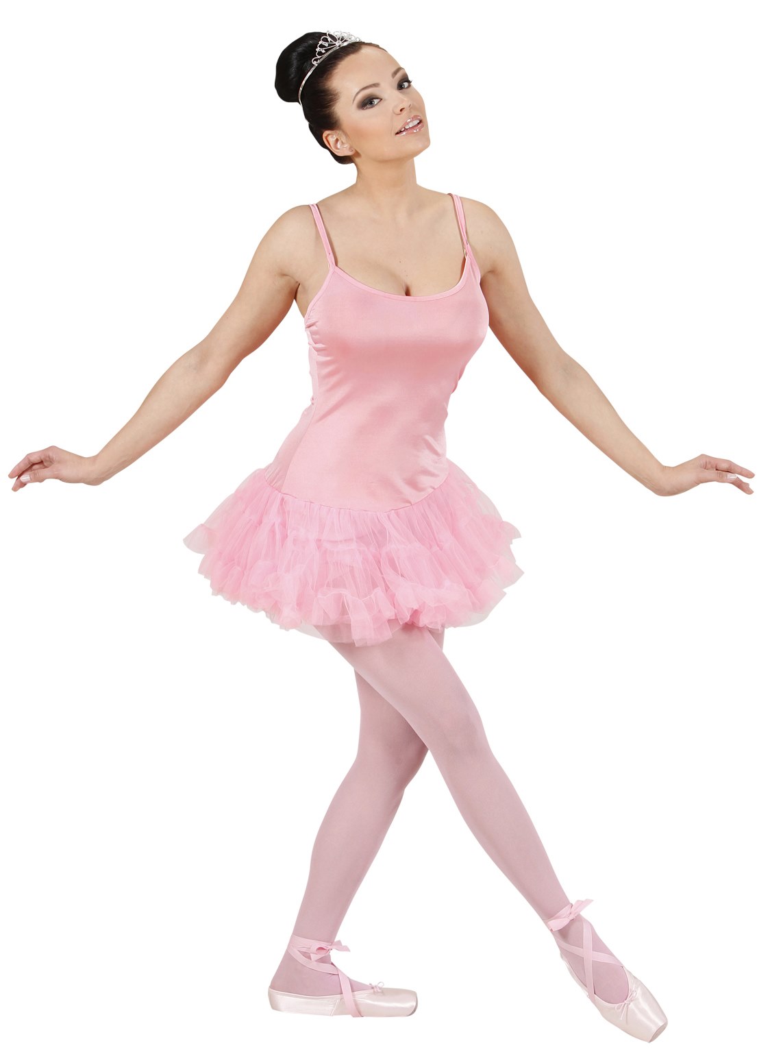 Vestido Rosa Tirantes de Ballet para Niña