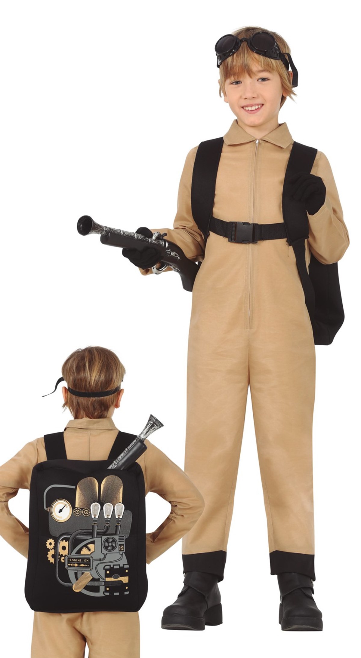 P-jsmen-Disfraz de película de cazafantasmas para niños, traje de Halloween  adecuado para niños de 3 a 9 años, mono, ropa