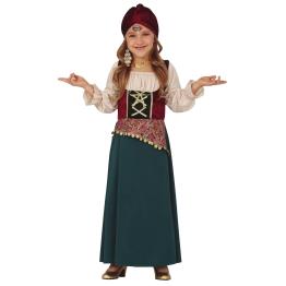 Disfraz de Médium Gitana Zíngara para niña