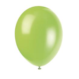 10 globos verde neón (30 cm) - Línea Colores Básicos
