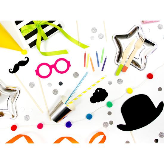 10 pajitas amarillas de papel - Aloha