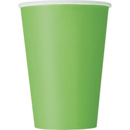 10 vasos grandes color verde lima - Línea Colores Básicos