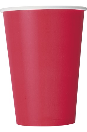 10 vasos grandes rojos - Línea Colores Básicos
