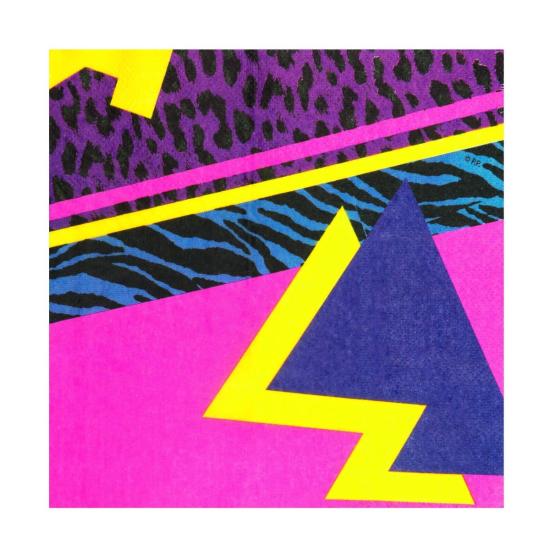 12 servilletas años 80 (33x33 cm) - Pop Party 12 servilletas años 80 (33x33 cm) - Pop Party