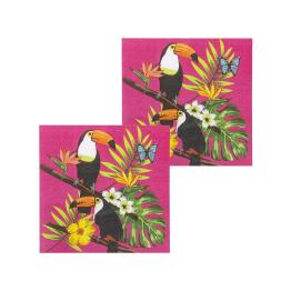 12 servilletas de tucanes (33x33 cm) - Toucan Party