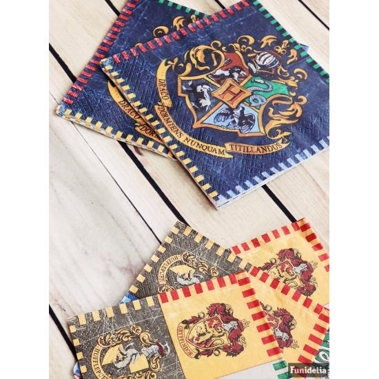 16 servilletas Harry Potter (33x33cm) - Hogwarts Houses