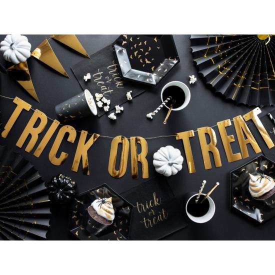 2 Abanicos de papel decorativos negros con araña dorada (32-40 cm) - Trick or Treat Collection 2 Abanicos de papel decorativos negros con araña dorada (32-40 cm) - Trick or Treat Collection