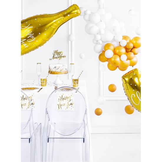 20 servilletas Fin de Año Happy New Year blancas y doradas (33 x 33 cm) - Jolly New Year 20 servilletas Fin de Año Happy New Year blancas y doradas (33 x 33 cm) - Jolly New Year