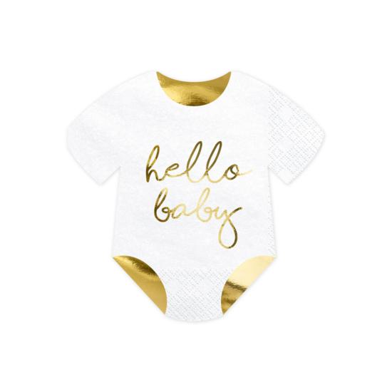 20 servilletas Hello Baby (16x16 cm) Baby Shower - Little Party 20 servilletas Hello Baby (16x16 cm) Baby Shower - Little Party