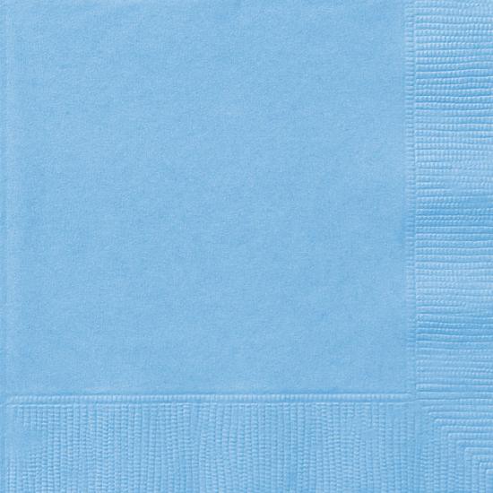 20 servilletas azul cielo (33x33 cm) - Línea Colores Básicos 20 servilletas azul cielo (33x33 cm) - Línea Colores Básicos