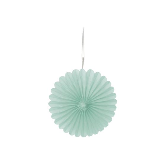 3 Abanicos de papel decorativos verde menta (15,2 cm) - Línea Colores Básicos 3 Abanicos de papel decorativos verde menta (15,2 cm) - Línea Colores Básicos
