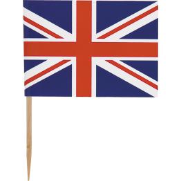 30 toppers decorativos con la bandera británica - Best of British