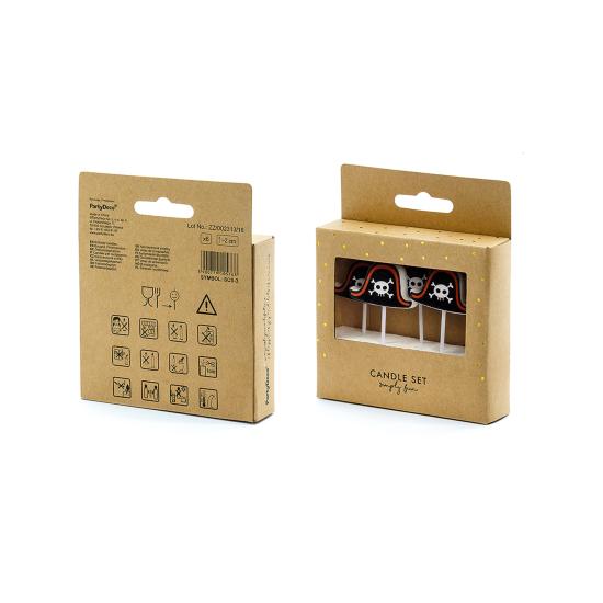 5 velas para fiesta pirata - Pirates Party