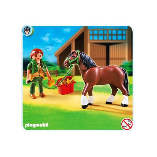 Granja de ponis con establo playmobil on sale