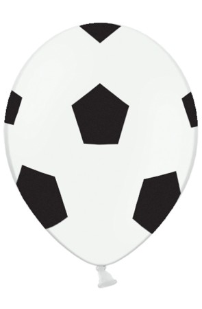 6 globos balón de fútbol (30 cm)