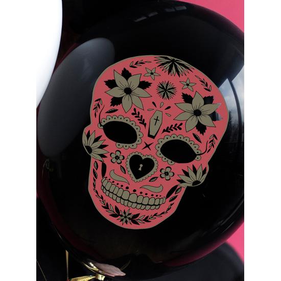 6 globos de Catrina negros - Día de los muertos 6 globos de Catrina negros - Día de los muertos