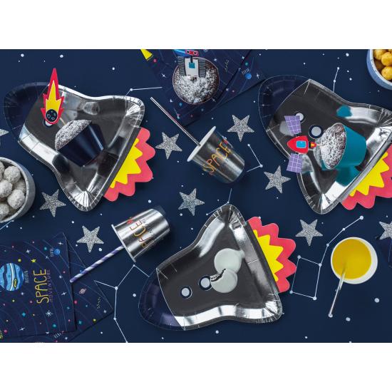 6 vasos "Space Adventure" de papel - Space Party