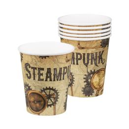6 vasos Steampunk marrón - Steampunk Collection