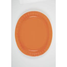 8 bandejas ovaladas naranja - Línea Colores Básicos