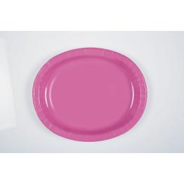 8 bandejas ovaladas rosas - Línea Colores Básicos