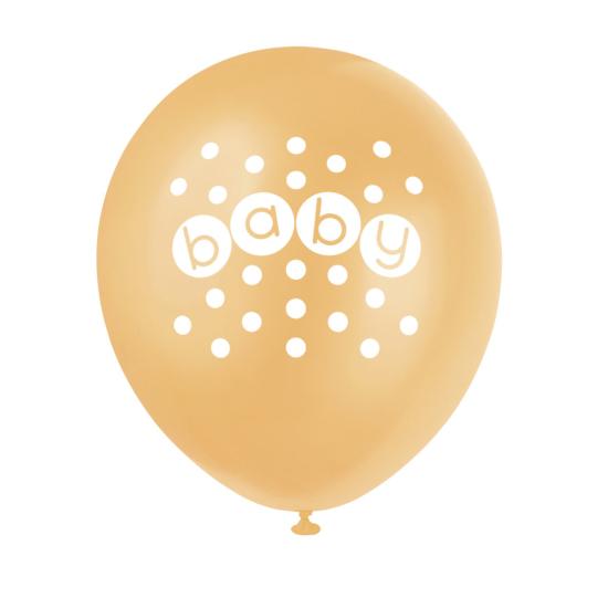 8 globos (30 cm) - Pastel Baby Shower