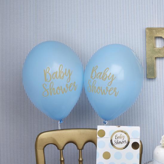 8 globos azules Baby Shower (30 cm) - Pattern Works Blue 8 globos azules Baby Shower (30 cm) - Pattern Works Blue