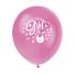 8 globos rosas (30 cm) - Pink Clothesline Baby Shower