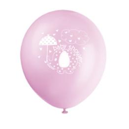 8 globos rosas (30 cm) - Umbrellaphants Pink