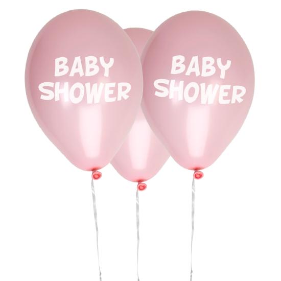 8 globos rosas Baby Shower(30 cm) - Pink Star 8 globos rosas Baby Shower(30 cm) - Pink Star