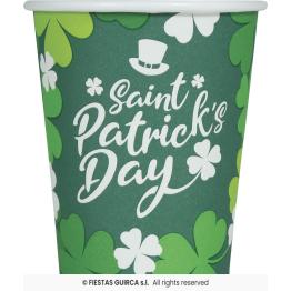 6 Vasos Desechables San Patricio 240 ml