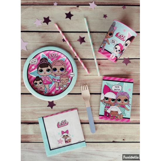 8 platos de postre LOL Surprise (18cm) - LOL Friends