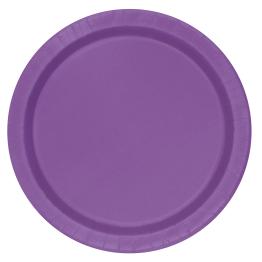 8 platos morado (23 cm) - Línea Colores Básicos
