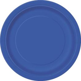 8 platos pequeños azul oscuro (18 cm) - Línea Colores Básicos