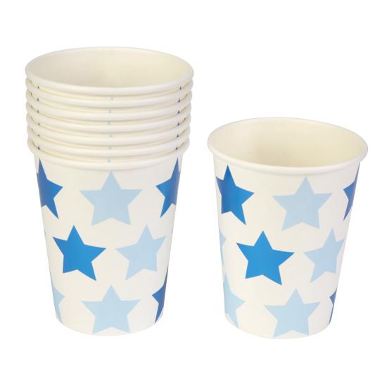 8 vasos con estrellas azules - Blue Star 8 vasos con estrellas azules - Blue Star