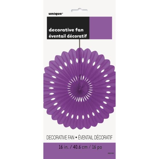 Abanico de papel decorativo morado - Línea Colores Básicos