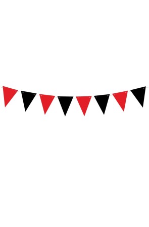 Banderín rojo y negro de papel - Pirates Party