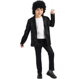 Chaqueta de Michael Jackson Billie Jean con lentejuelas para niño