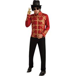 Chaqueta de Michael Jackson Militar roja para adulto