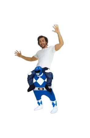 Disfraz a hombros de Power Ranger azul para adulto