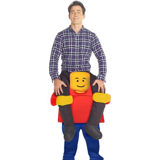 Disfraz a hombros de lego para adulto Disfraz a hombros de lego para adulto