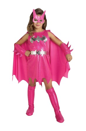 Disfraz de Batgirl rosa niña