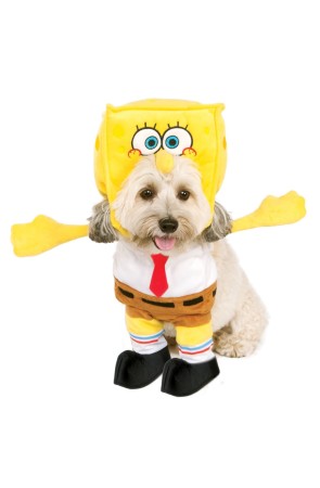 Disfraz de Bob Esponja para perro con capucha