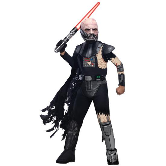 Disfraz de Darth Vader dañado en combate deluxe para niño Disfraz de Darth Vader dañado en combate deluxe para niño