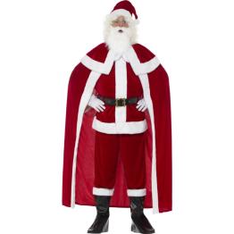 Disfraz de Papá Noel con capa para hombre