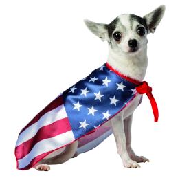 Disfraz de bandera de Estados Unidos para perro
